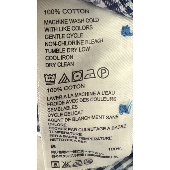 Tommy Bahama Island Modern Fit Plaid Shirt Men XL Blue/White Cotton Long Sleeve - Picture 8 of 12